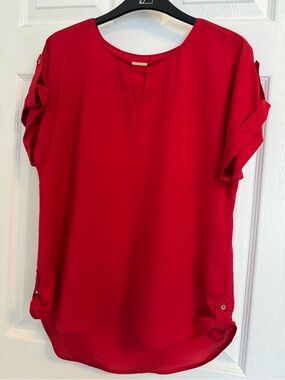Calvin Klein Vibrant Short-Sleeve Blouse